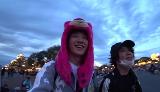 女装でディズニー行った後の動画。