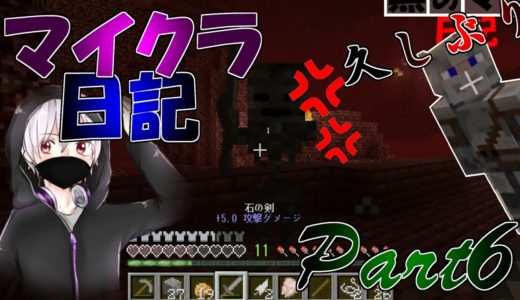 【Minecraft】黒のマイクラ日記～ネザーにボコボコされてガチギレ～【Part6】